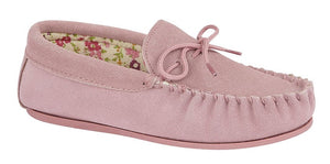 Ladies Pink Moccasins