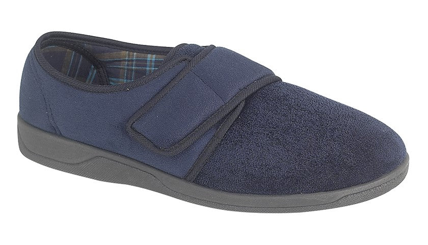 Mens Touch Fastening Slipper